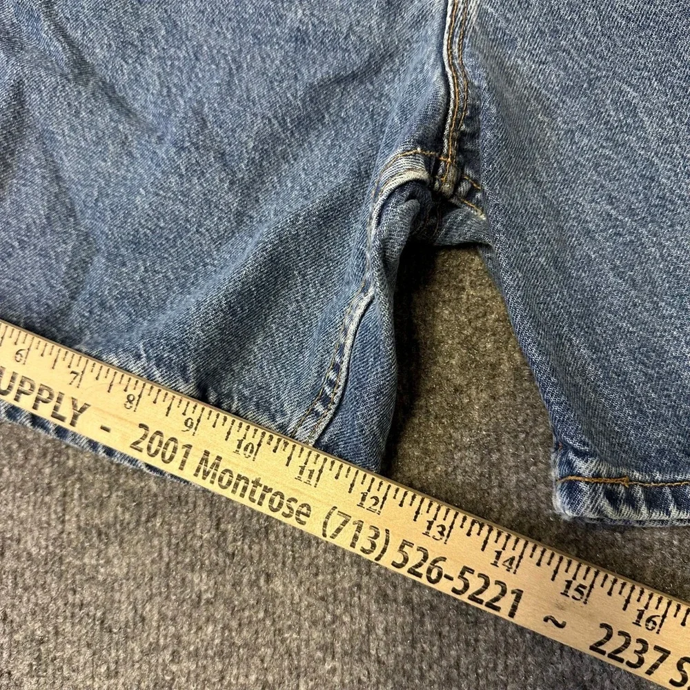 Levi's Shorts Womens Size 16 Blue 551 Relaxed Fit Denim High Waisted USA Cotton